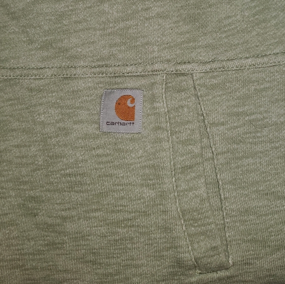 Carhartt Women's Reworked Newberry Sage Green Marled Hoodie S Small 4/6 - Picture 3 of 5